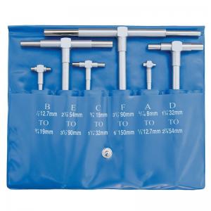 Teleskopstickmått i sats, 6 st 8-150 mm