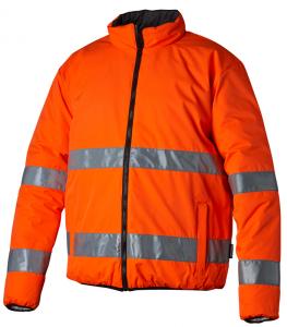 Vändbar Varseljacka orange/sv