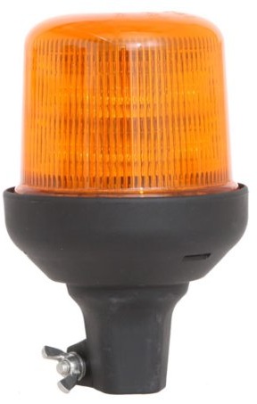 Blixtljus B14 LED orange 21/24V R65 stångmont.