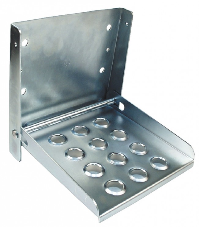 Fotsteg, galvat  7my. Hopfällbart