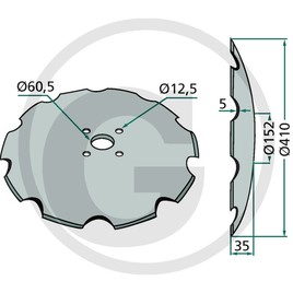 GRANIT TALLRIK tandad