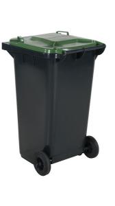 Avfallskärl 240 L, grönt lock
