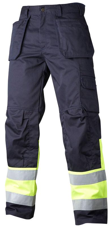 Hantverksbyxa klass 1 marin/gul