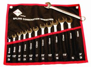 BLOCKNYCKELSATS SPLINE 8-19MM 12 DELAR
