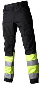 Byxa stretch 220 svart/gul