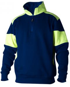 Sweatshirt Zip 222 marin/gul