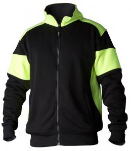 Sweatshirt helzip 223 svart/gul