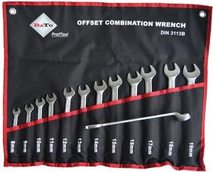 Blocknyckelsats 8-19 mm Dubbelbockad Sv modell