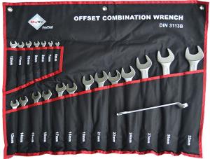 Blocknyckelsats 6-32 mm - 20 delar Dubbelbockad Sv modell