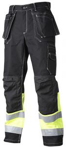 Hantverksbyxa klass 1 svart/gul