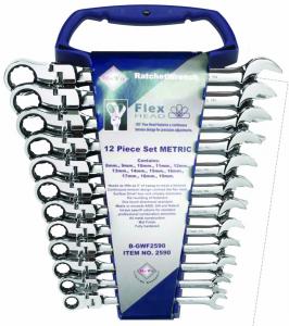 FLEX Ringspärrnyckelsats 8-19 mm