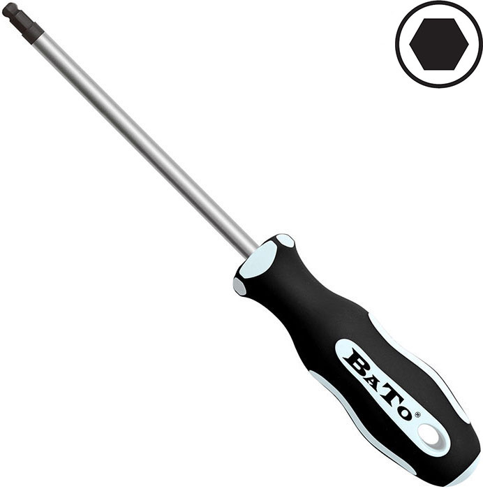 Skruvmejsel 6kt m/kugle 10,0 x 150 mm