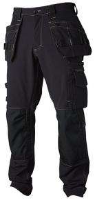 Hantverksbyxa stretch svart