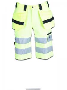 Shorts stretch varsel gul