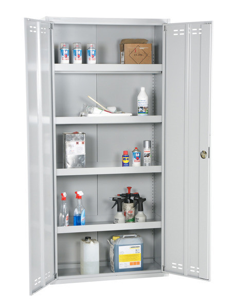 Kemikalieskåp 1950x920x420 flatpack 4 hyllpl