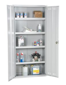 Kemikalieskåp 1950x920x420 flatpack 4 hyllpl
