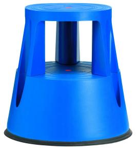 Stegpall, plast, 2 steg, blå Plast