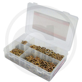 Sortiment med fjäderringar