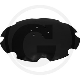 GRANIT TALLRIK tandad, 6-håls, 465 x 5 mm