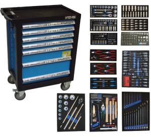 Verktygsvagn 7 lådor 450 delar