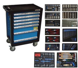 verktygsvagn med verktyg 468 delar