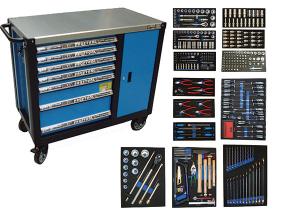 verktygsvagn med verktyg 450 delar