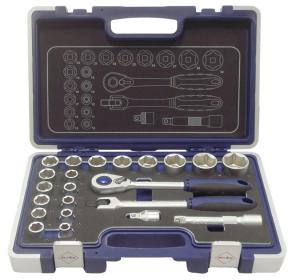 BATO Hylsnyckelsatser 1/2 6kt. EVA 10-32mm 23 delar.