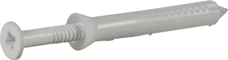 SPIKPLUGG FÖRSÄNKT VIT