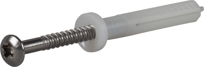 HF Spikplugg med krage, rostfri A2