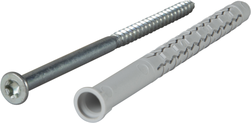 Fasadplugg GXL inkl. skruv, försänkt huvud, FZB