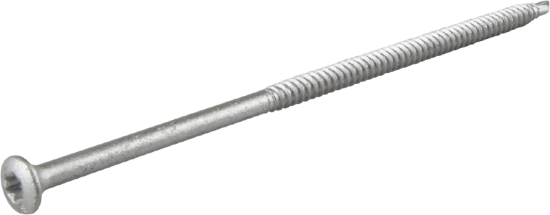 TAKSKRUV 4,8X130 MED BORRSPETS TX25 SILVER RUSPERT