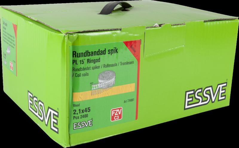 RINGSPIK COIL PLASTBANDAD 15GRADER 2,1X45MM FZV