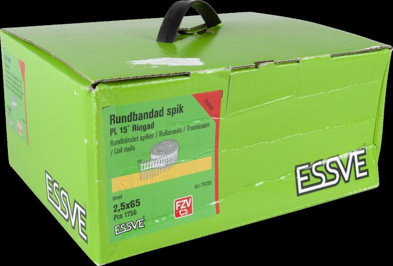 RINGSPIK COIL PLASTBANDAD 15GRADER 2,5X65MM FZV