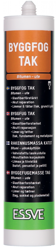 BYGGFOG TAK GLASFIBER REINFORCED SVART, PATRON