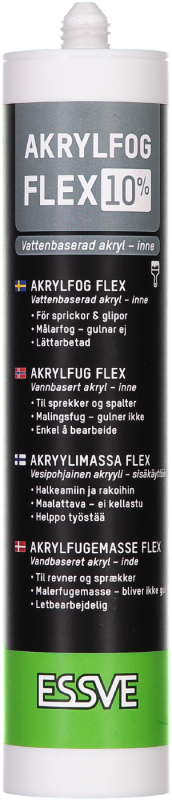 AKRYLFOG FLEX 10, VIT, PATRON