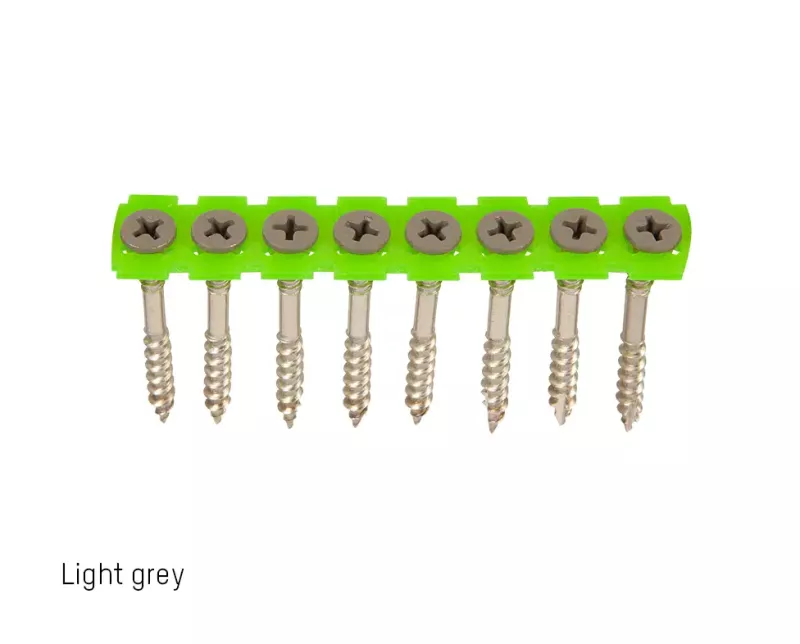 FASADSKRUV BANDAD L.GRÅ A4/C5 -4,2