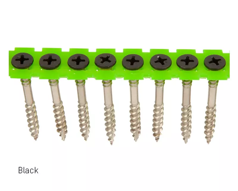 FASADSKRUV BANDAD SVART A4/C5 -4,2