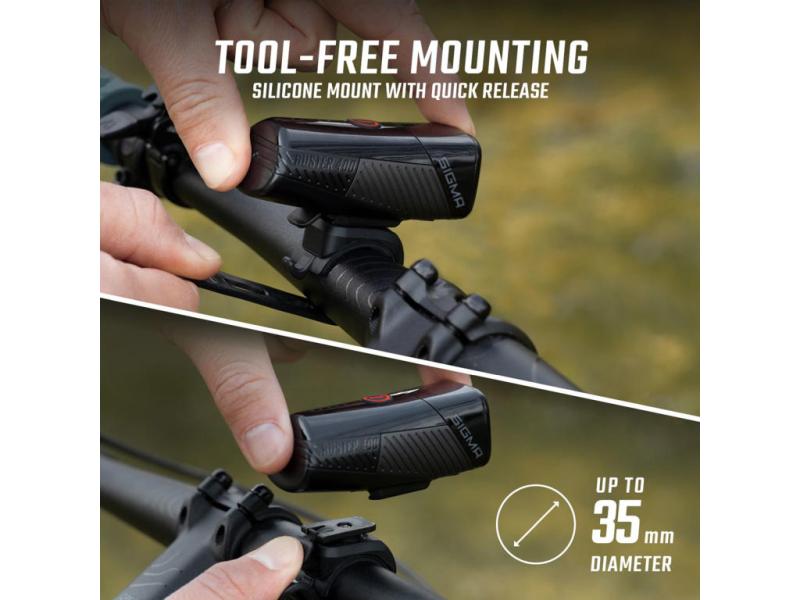 Framlampa Sigma Buster FL 400 black