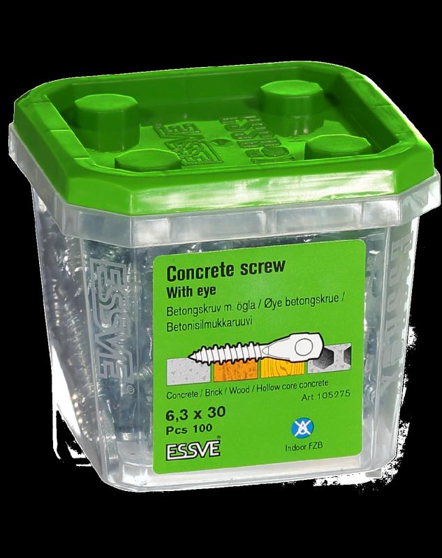 Betongskruv ECS-O med ögla, FZB
