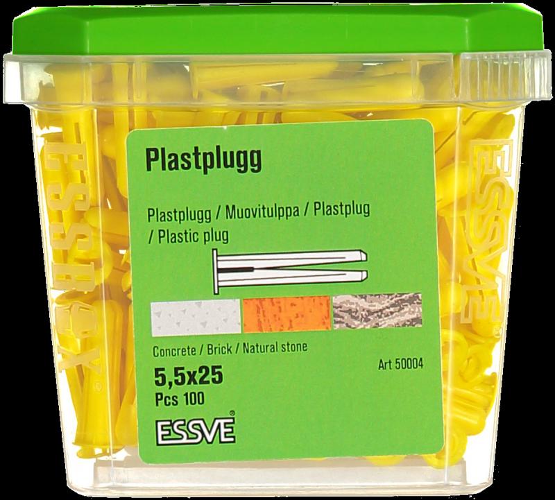 PLASTPLUGG FÄRGAD