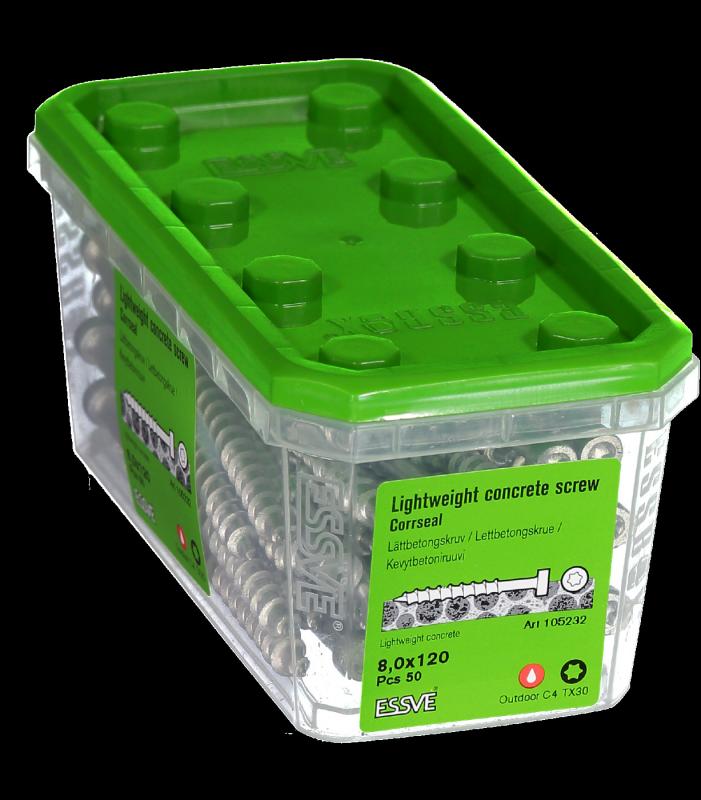 LÄTTBETONGSKRUV INDU-PROG  CS/C4-8.0