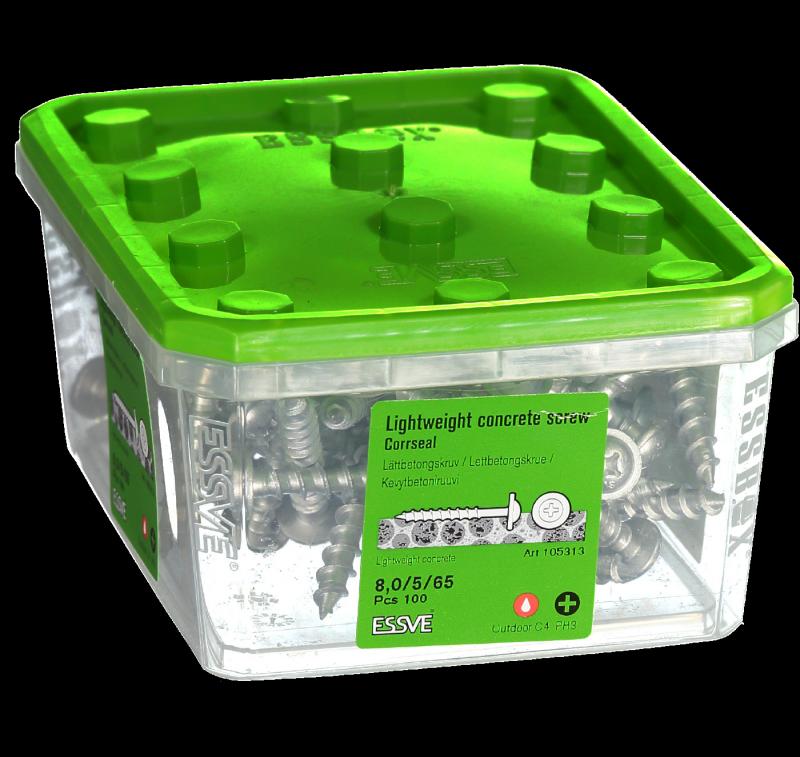 LÄTTBETONGSKRUV W CS/C4 -8,0