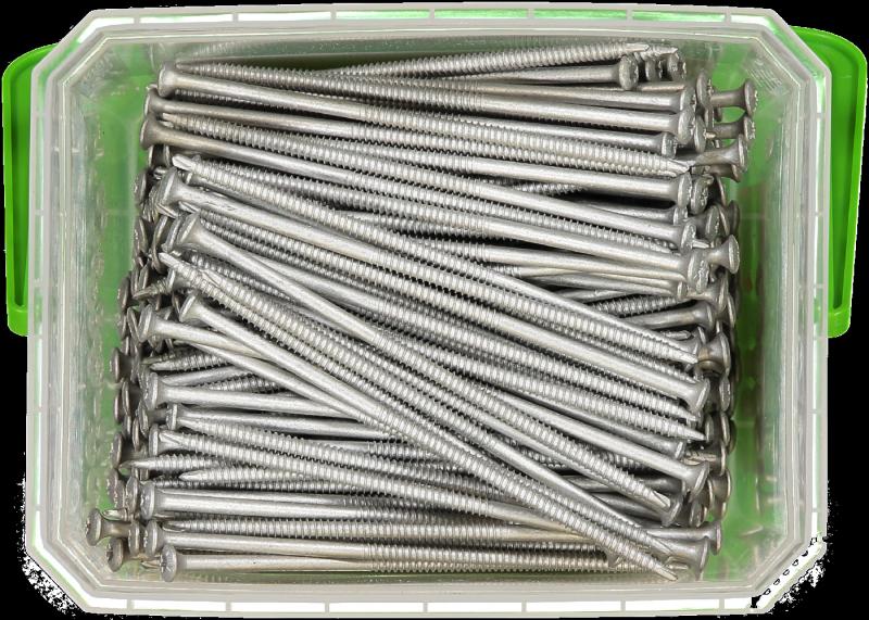 TAKSKRUV 4,8X130 MED BORRSPETS TX25 SILVER RUSPERT