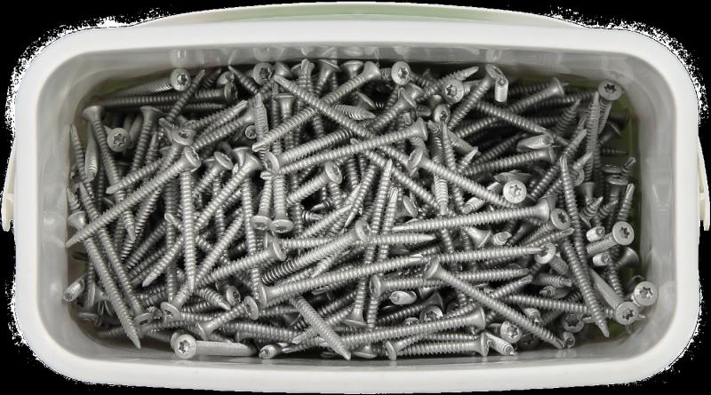 TAKSKRUV 4,8X60 MED BORRSPETS TX25 SILVER RUSPERT