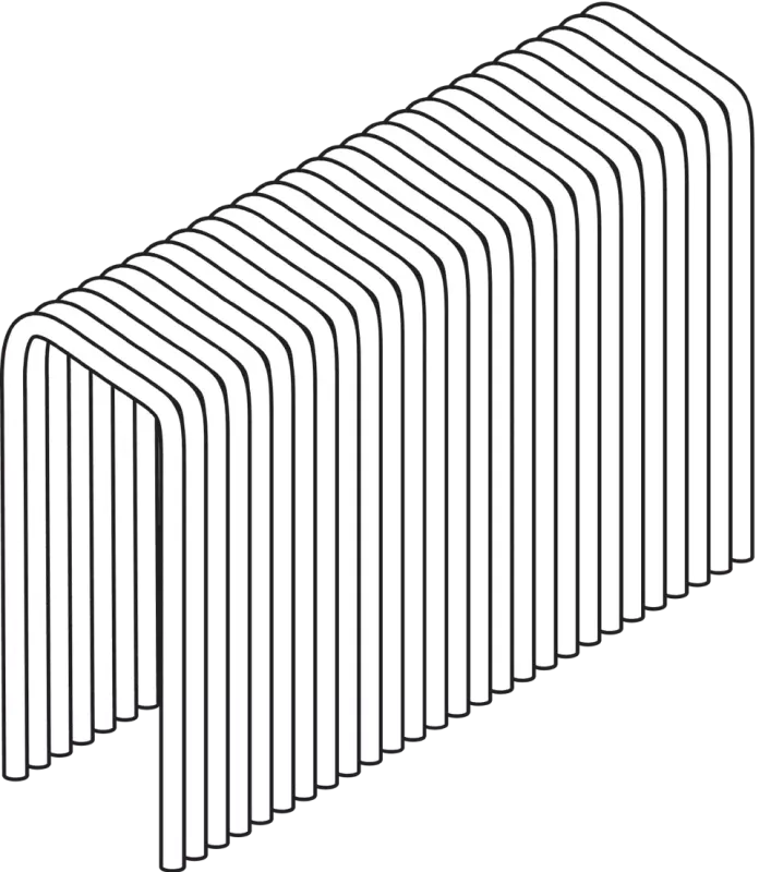 KLAMMER 10,3MM PB-18 TRÅD 1,3X1,0 FÖRZINKAD