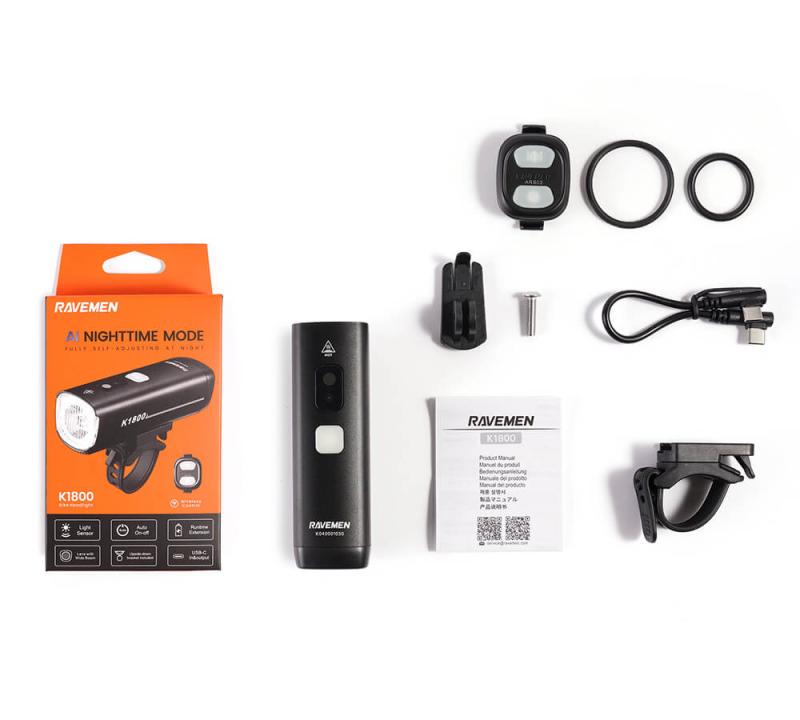 Ravemen K1800 framlampa
