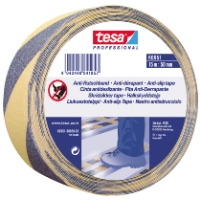 HALKSKYDDSTEJP GUL/SVART 50MMX15M