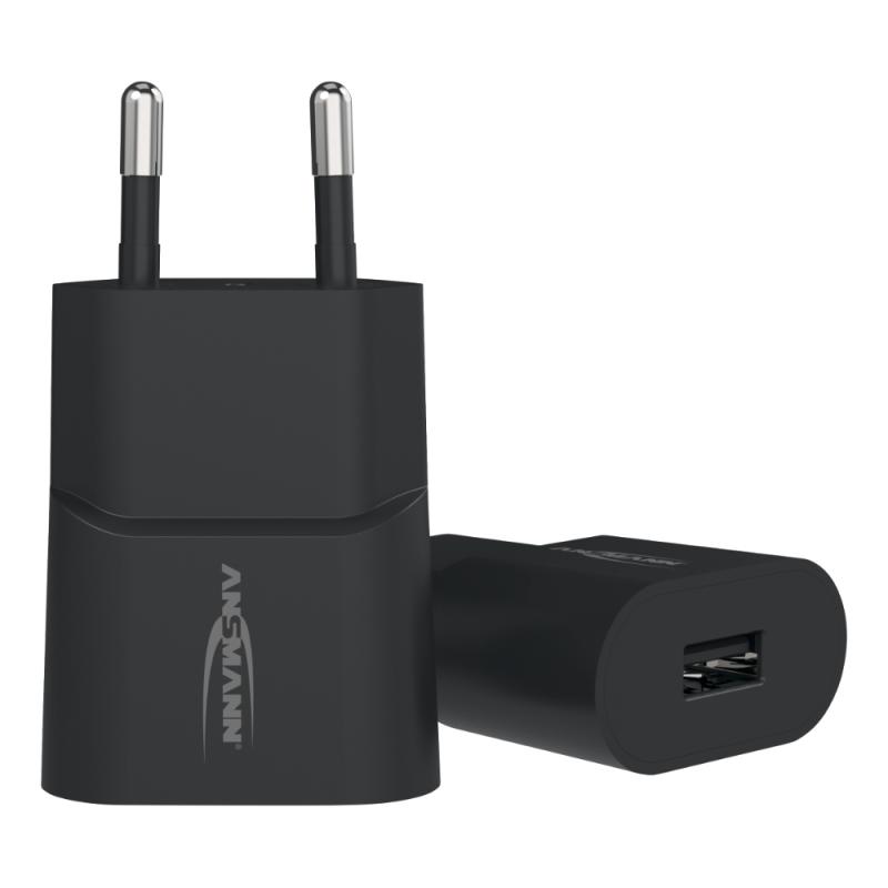 VÄGGLADDARE 1XUSB A 5W SVART