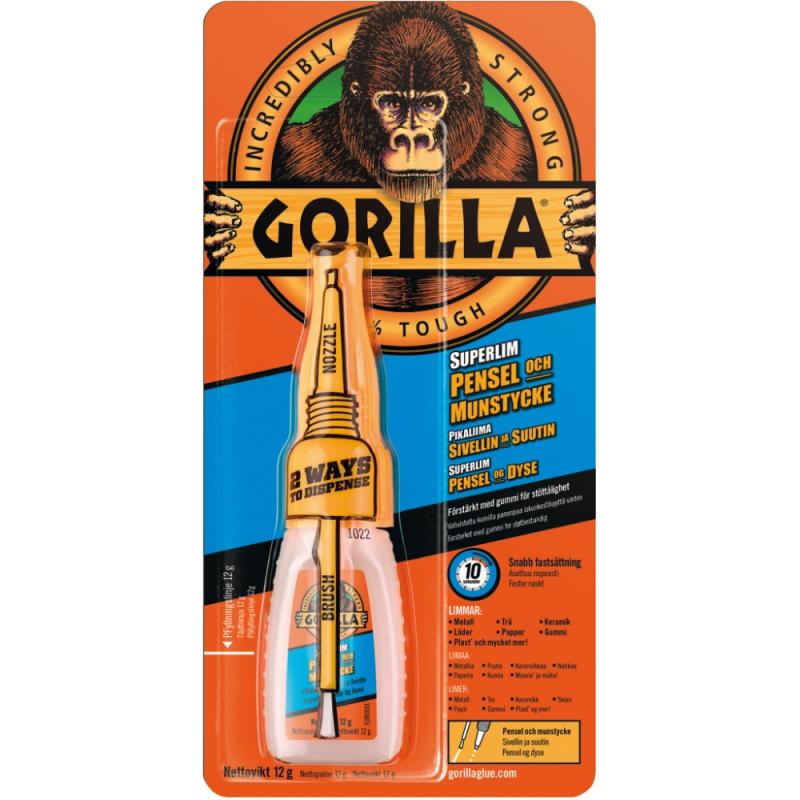 SUPERLIM GORILLA 12G MED PENSEL