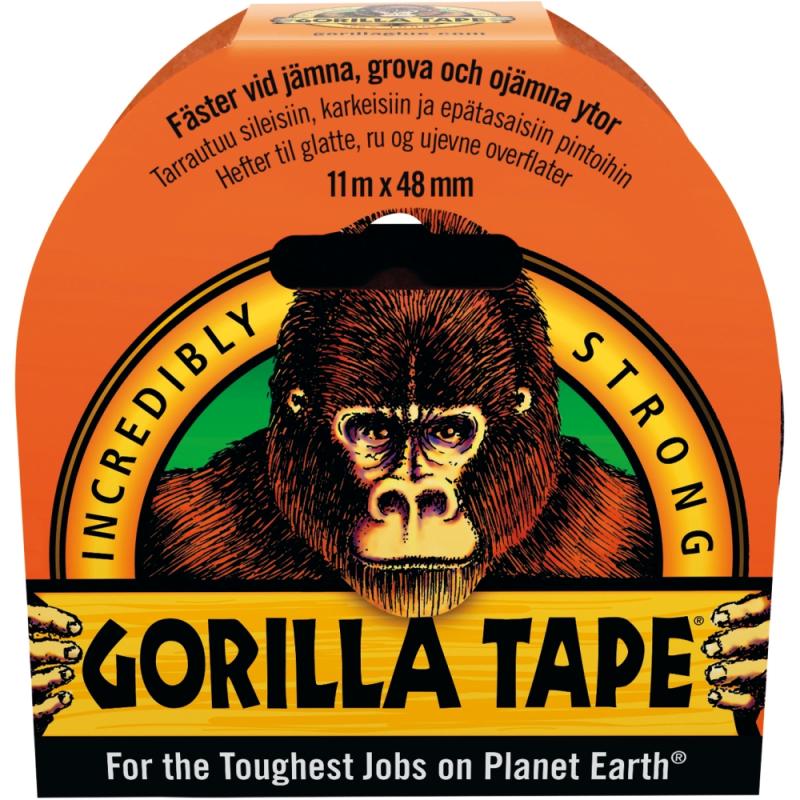 VÄVTEJP GORILLA 48MMX11M SVART